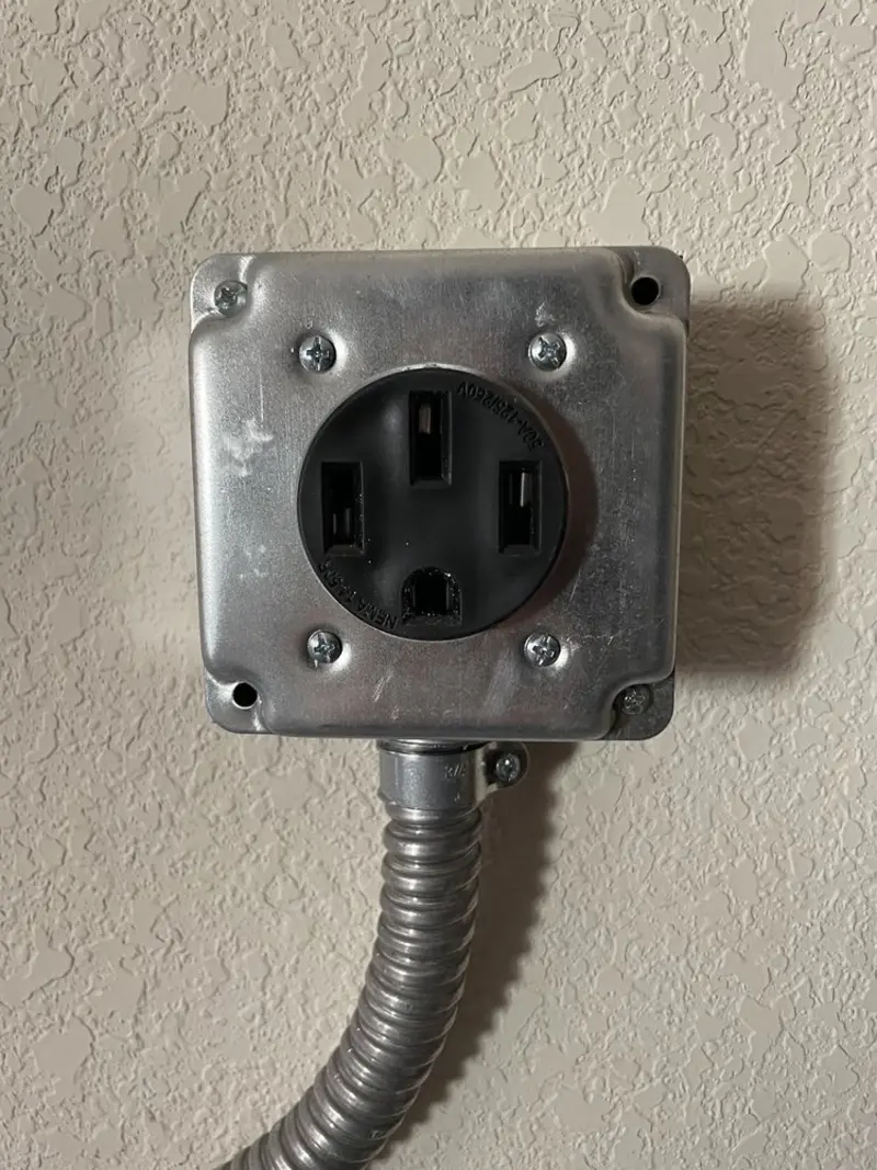 NEMA 14-50 outlet installed for Electrical Panel Upgrade in Grandview